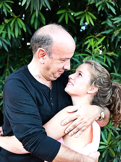 Bunny Baby shows great flexibility while teasing the camera