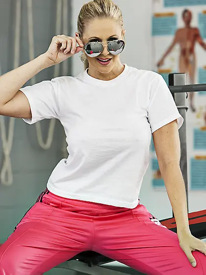 She goes out to gym to work out and find herself a man who will