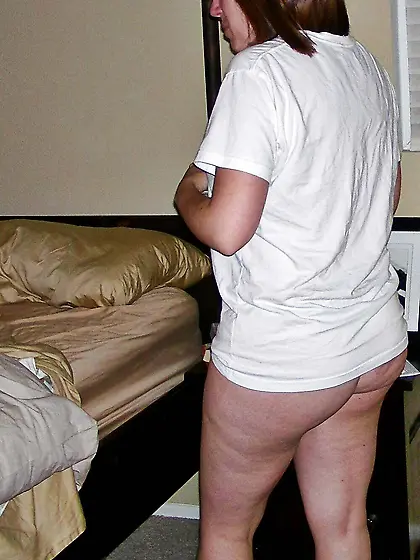 Rocio checking out the bed after her first time wi