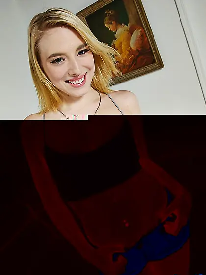 Horny slim teen blonde