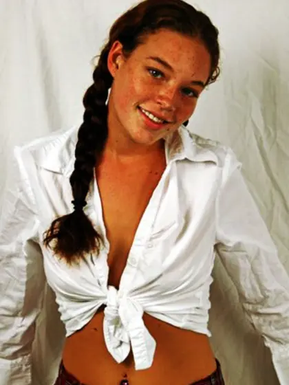 Cute coed lots freckles