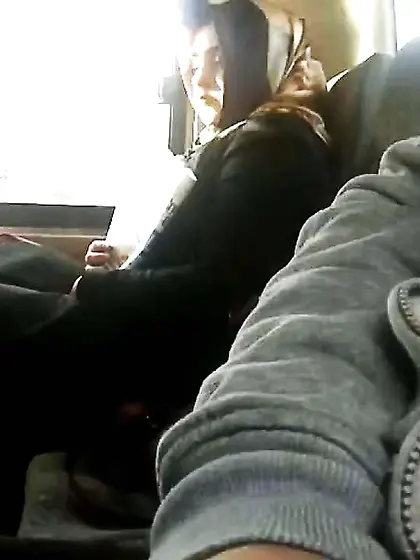 Displaying man sausage to arab hijab lady