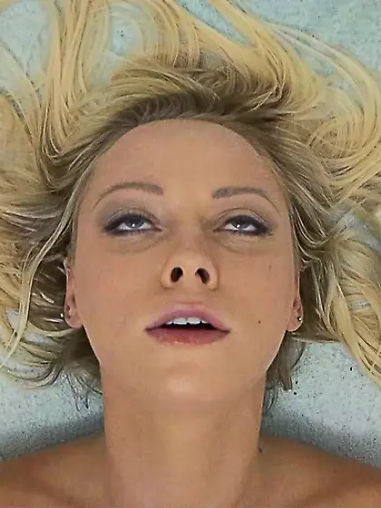 Blonde babe rolling eyes