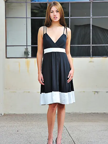 Brunette black white gorgeous