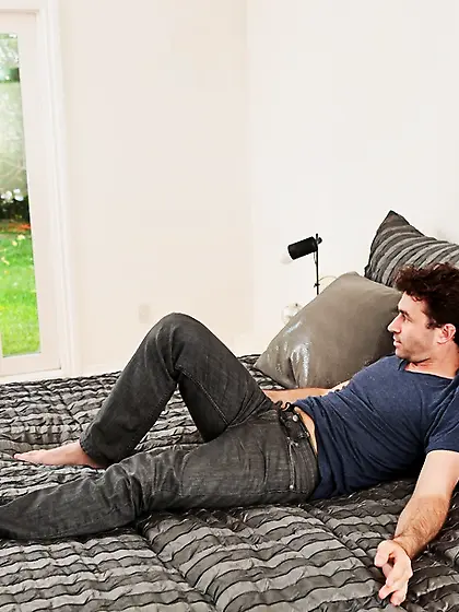 Hot blonde pink blouse