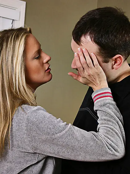 Round titted lady Bethany Sweet gets her pussy stuffed full of d