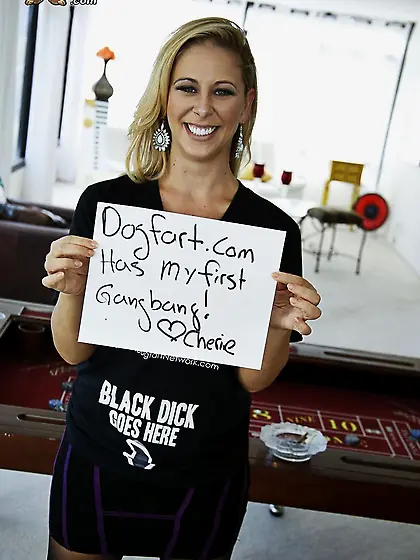 American blonde big tits gangbang