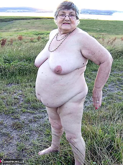 Angelic elderly blonde covered