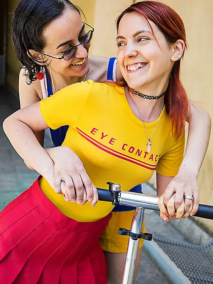 Redheaded girl wants to tease her girlfriend and it goes GREAT