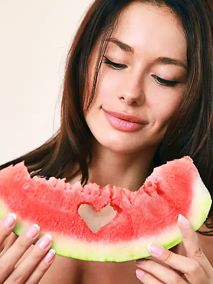 Lovely young brunette flashes