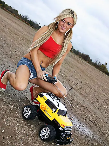 American blonde pigtails big tits