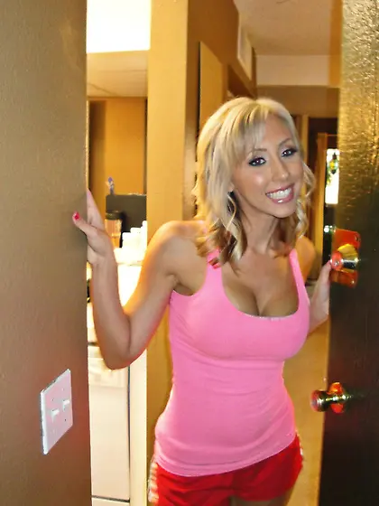 Busty blonde lies down on massage table to get her holes fucked