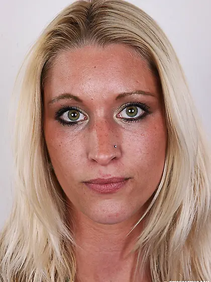 Slender shaped cute blonde