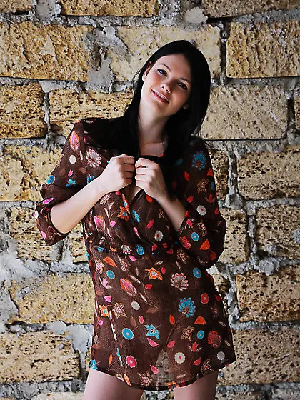 Cute girl glowing skin