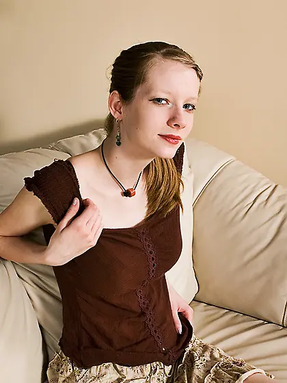 Cute European babe Valentine A with big boobs and hairy pussy lo