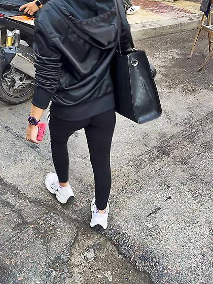 candid teen in street