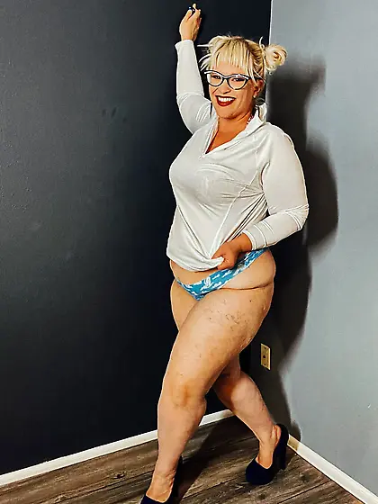 Milf In a Thong showing off her big curves