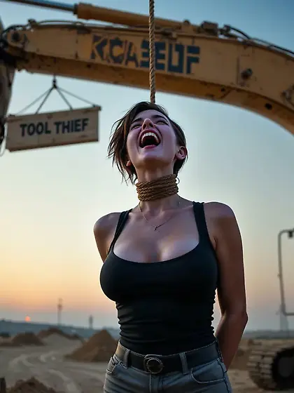 AI Construction Worker hanged