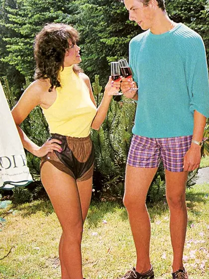 Seventies lady seducing tall