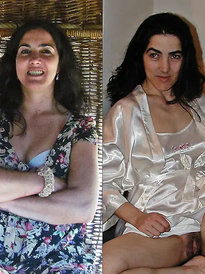 Dressed and undressed amateur milf