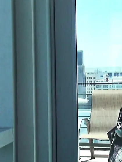 Marvelous blonde model shows