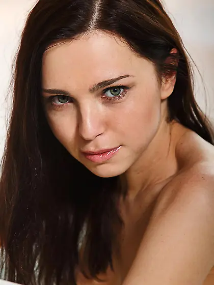 Party girl washes neatly-trimmed