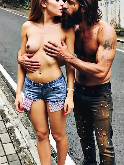 She baits horny homeless guys, her secret kink