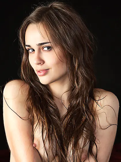 Trista A is practically naked from the very start today.