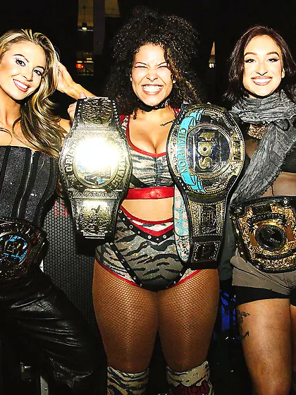 Harley,  Willow,  Kris - AEW babes