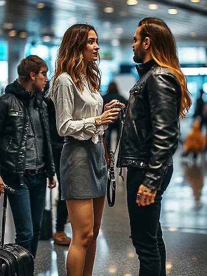 A submissive goes to meet her new Dominants (pt1)