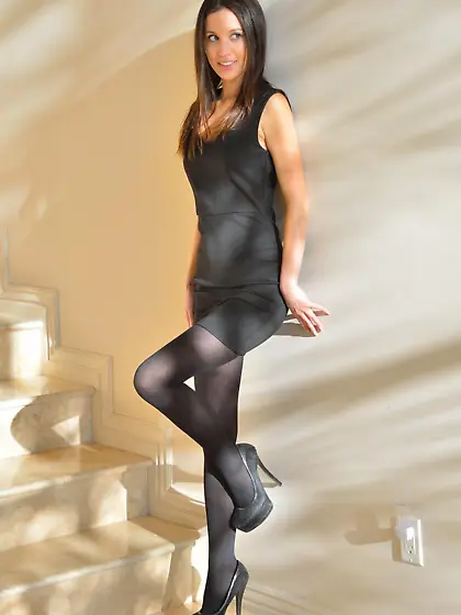 Brunette gal Aubrey FTV is sitting on the floor teasing with str