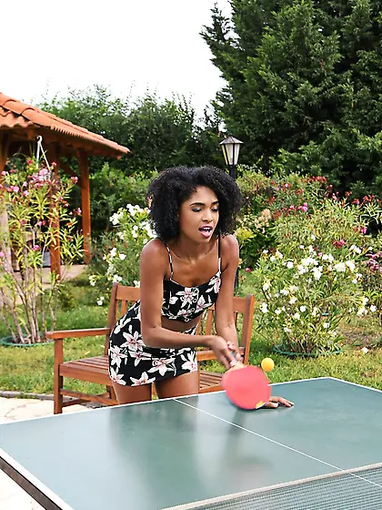 Hot milf sucks dick outdoor