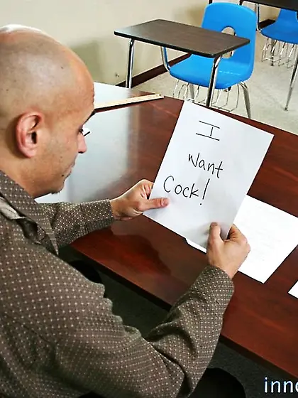 Seductive brunette wearing red