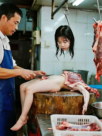 Beautiful Asia meatgirls generated by AI