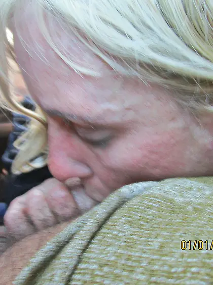 homeless MILF Angie paid to bareback cock in a car