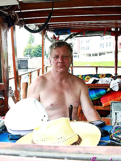 Blonde teen surprises senior