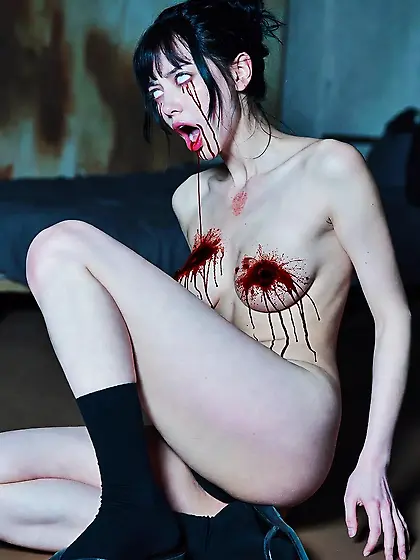 Kunoichi Gunshot Gore