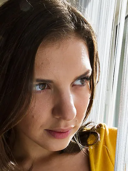 Fucker is on the way home so impatient girl starts taking off cl