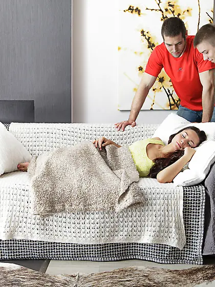 Guys awaking brunette fucking