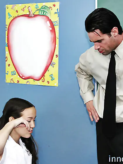 Asian innocent high teacher