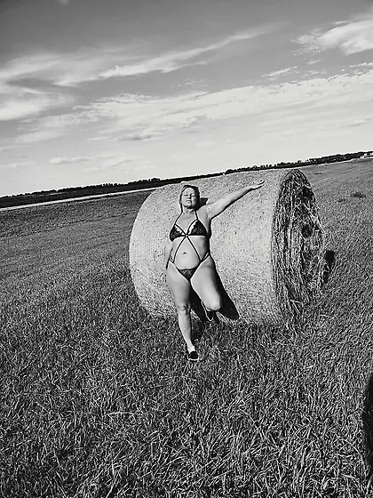 Blonde milf in swim wear