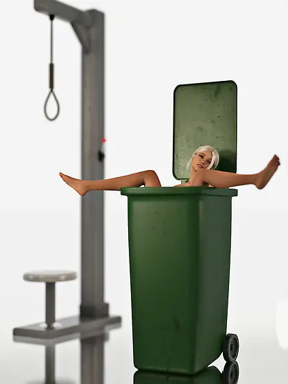 Helpless young dead girl dumped – Gallows,  Dead