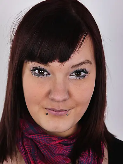 Plump chick cute face