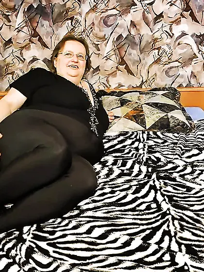 Chubby fucked with strapon