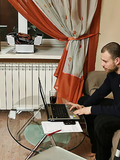 Slim blonde teen Nastya