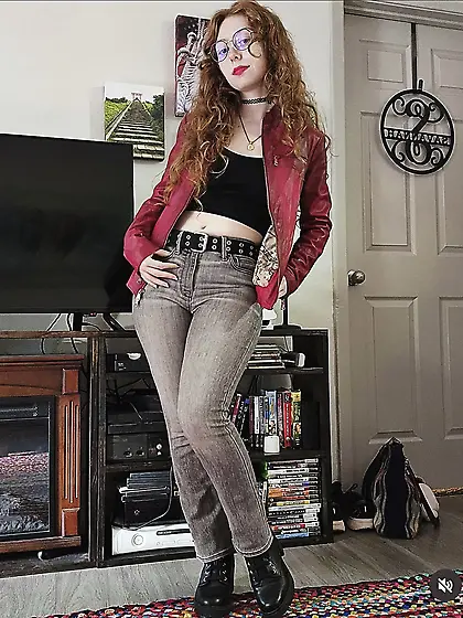 Redhead Goth Teen