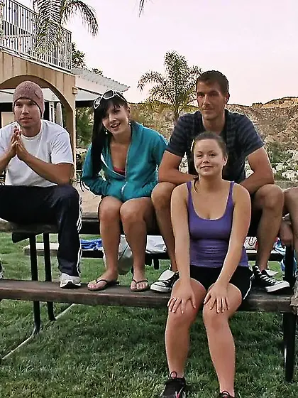 Naked double penetration dildo