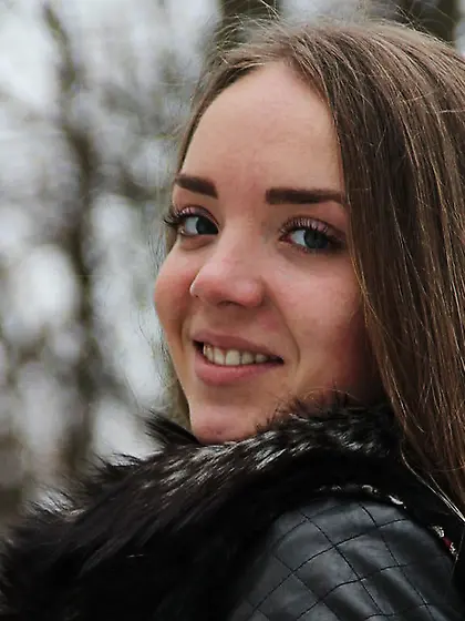 White teen black hair