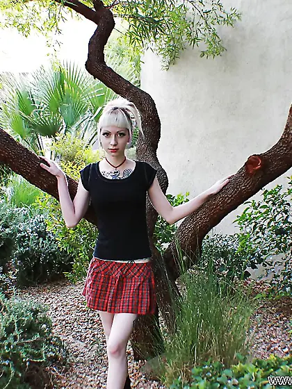 Nude blonde babe fucked