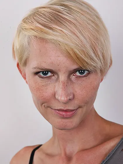 Short haired blondie dominant